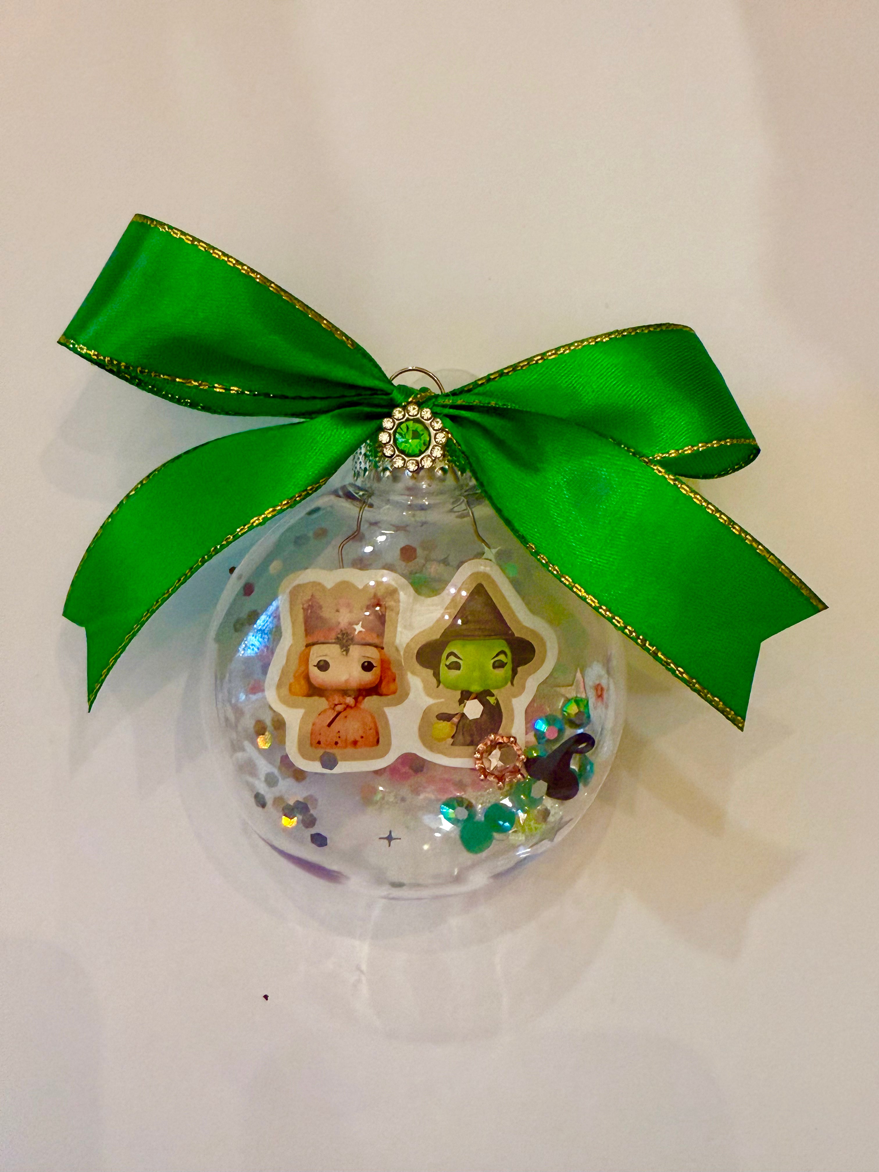 Wicked Funko Pop Elphaba and Glinda Ornament