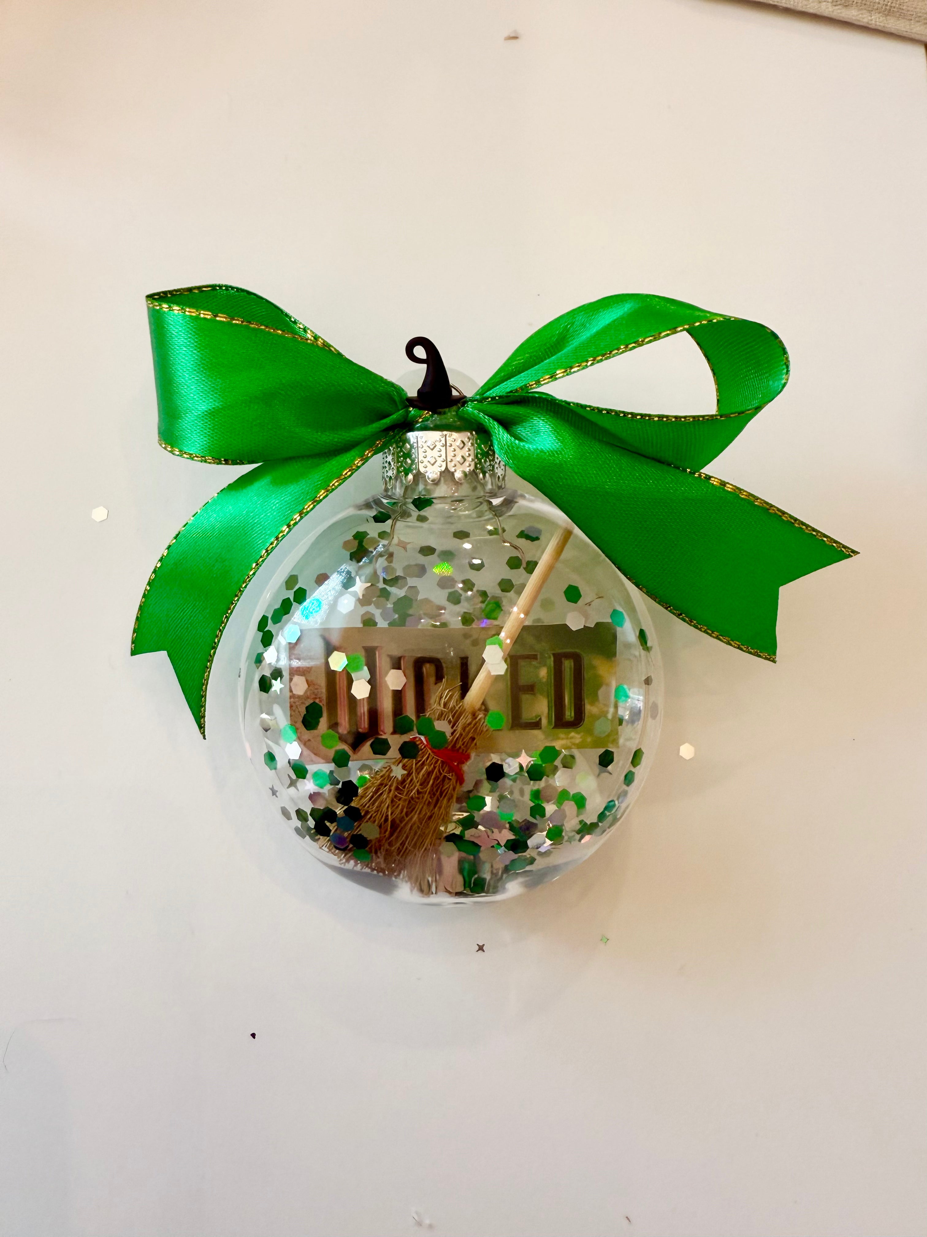 Original Wicked Movie Christmas Ornament with Broom - Bestseller