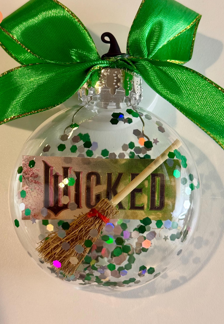 Original Wicked Movie Christmas Ornament with Broom - Bestseller