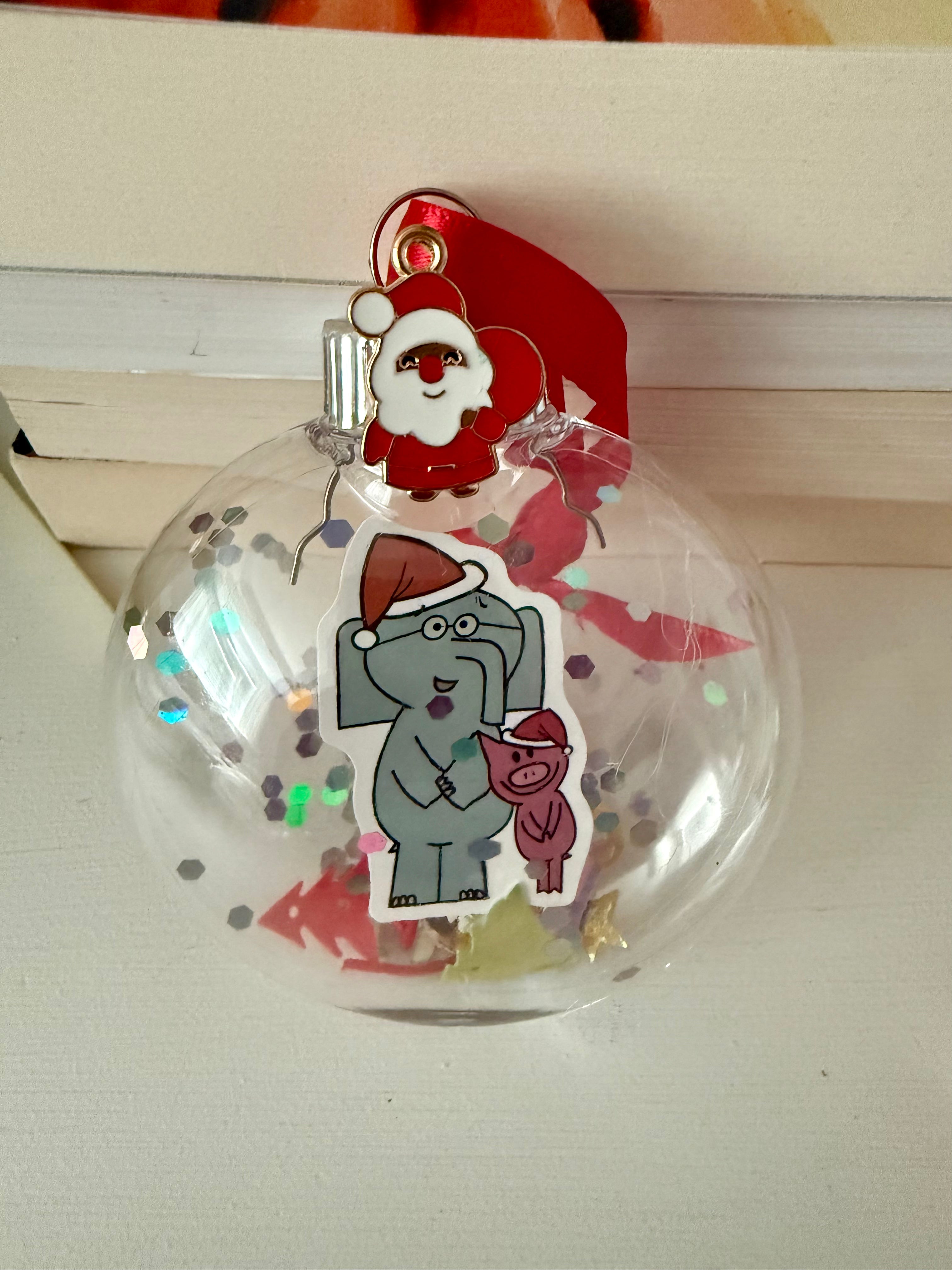 Elephant and Piggie Christmas Ornament